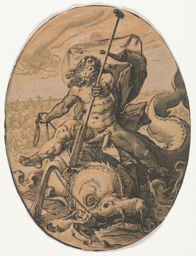 Neptune. od Hendrik Goltzius