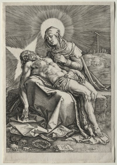 Pieta, 1596. od Hendrik Goltzius