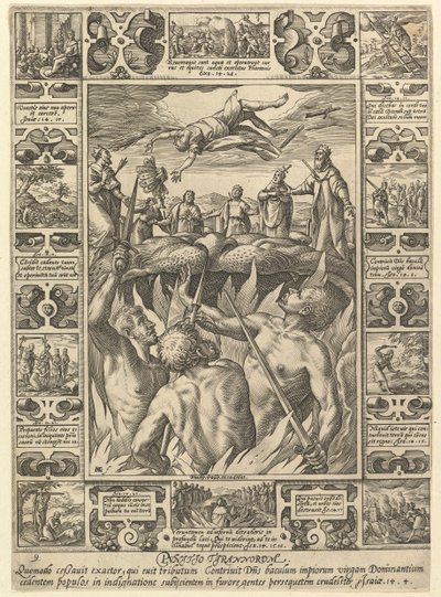 Punitio Tirannorum, z Alegorií křesťanské víry, z křesťanského a profánního Allegora.... od Hendrik Goltzius