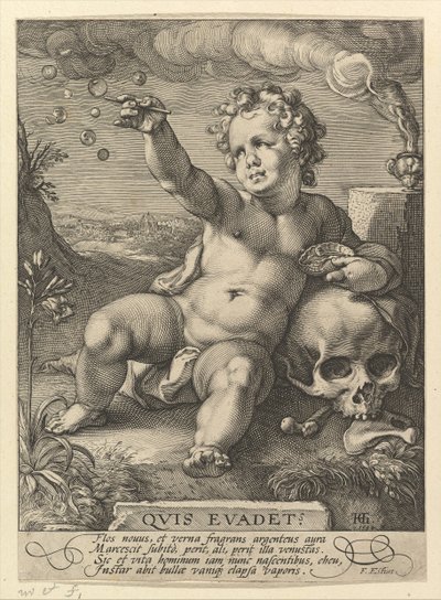 Kdo uteče, 1594 od Hendrik Goltzius