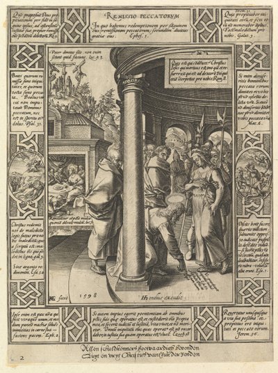 Remissio Peccatorum, z Alegorií na křesťanské vyznání, 1598. od Hendrik Goltzius