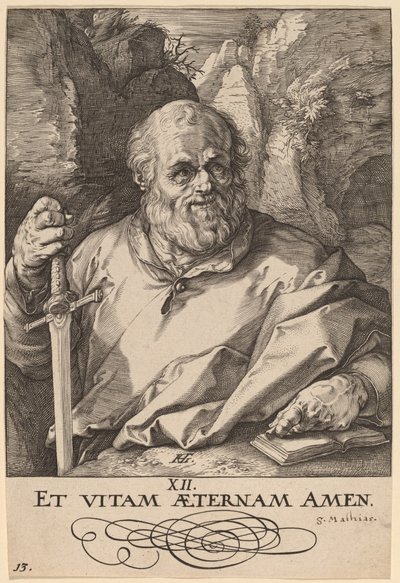 Svatý Matyáš od Hendrik Goltzius