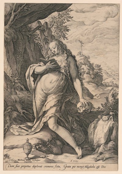 Svatá Máří Magdalena Kající od Hendrik Goltzius