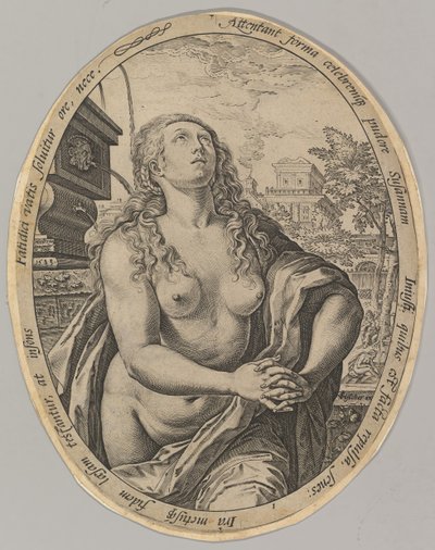 Susanna, 1583. od Hendrik Goltzius