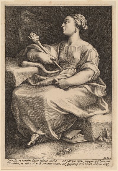 Thálie od Hendrik Goltzius