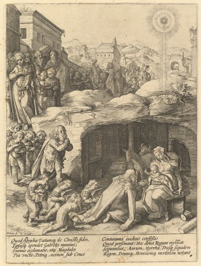 Klanění tří králů, ca. 1585. od Hendrik Goltzius