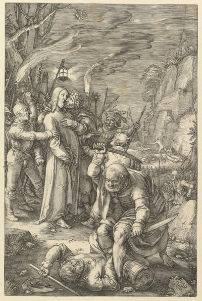 Zrada Krista, z Umučení Krista, 1598. od Hendrik Goltzius