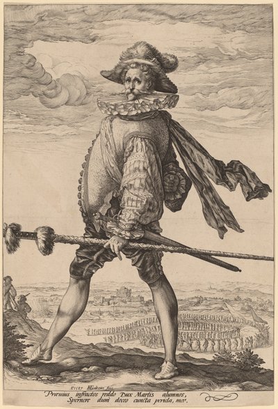 Kapitán pěchoty od Hendrik Goltzius