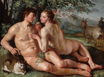 Pád člověka, 1616. od Hendrik Goltzius