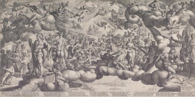 Svátek bohů při svatbě Amora a Psyché, 1587., 1587. od Hendrik Goltzius