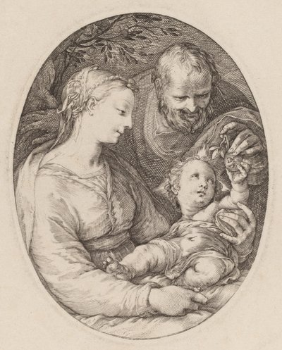 Svatá rodina od Hendrik Goltzius