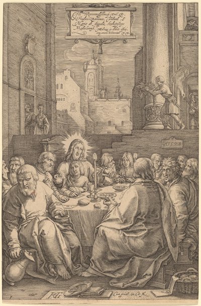 Poslední večeře od Hendrik Goltzius