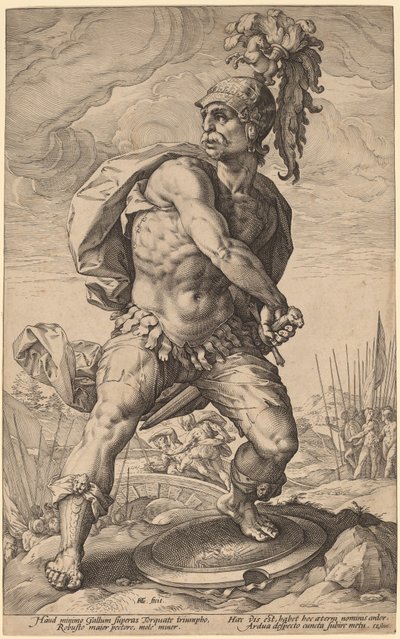 Titus Manlius Torquatus od Hendrik Goltzius