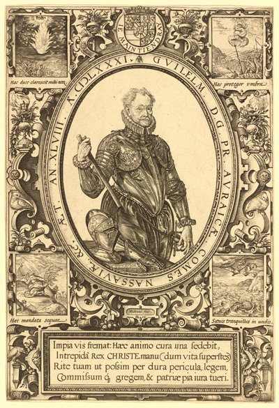 William, hrabě z Nassau, princ Oranžský od Hendrik Goltzius