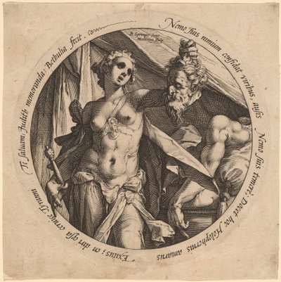 Judith s hlavou Holoferna od Hendrik Goltzius, after Bartholomaeus Spranger