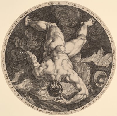 Tantalus od Hendrik Goltzius, after Cornelis Cornelisz van Haarlem