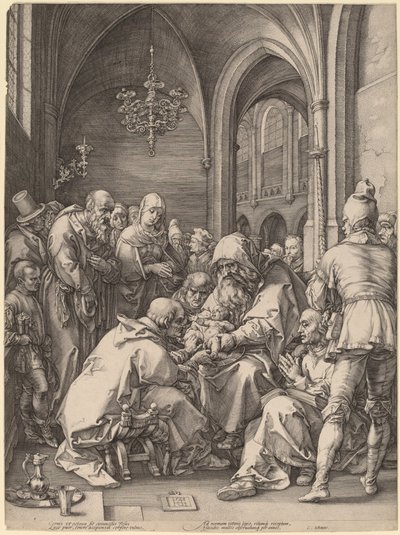 Obřízka od Hendrik Goltzius in the style of Albrecht Dürer