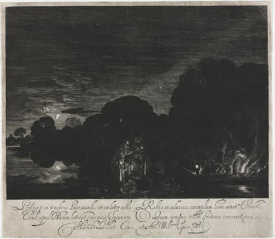Útěk do Egypta. od Hendrik Goudt