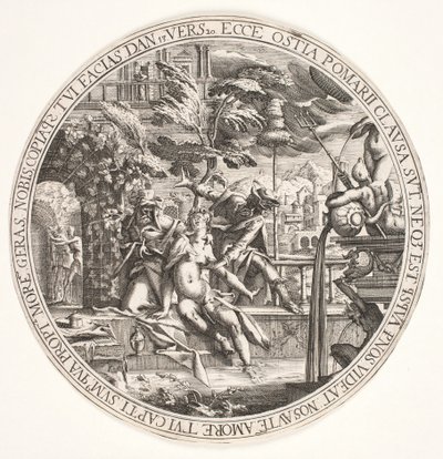 Susanna ve vaně od Hendrik I Hondius