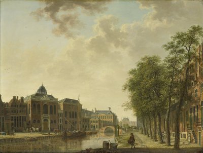 Pohled na Houtmarkt, Amsterdam od Hendrik Keun (attributed to)