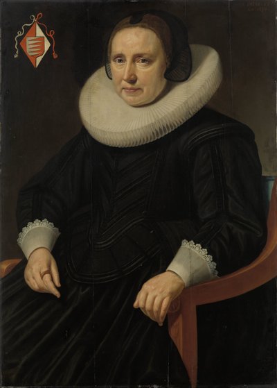 Portrét Sary Sweerts de Weert, druhé manželky Antonia Antonida van der Lindena od Hendrik Meerman