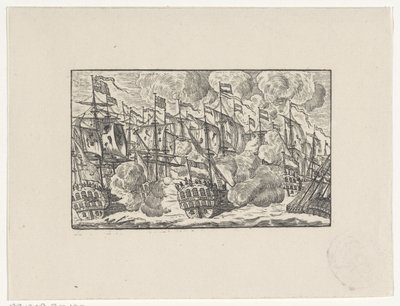 Bitva u Dogger Bank 5. srpna 1781 od Hendrik Numan