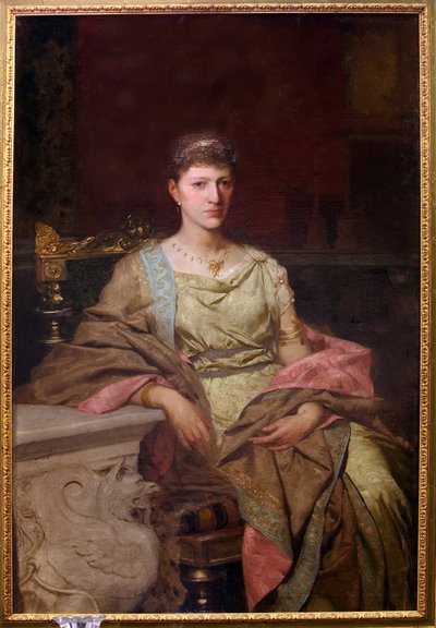Portrait de la comtesse Tyszkiewicz (?). Peinture de Henryk Siemiradzki (1843-1902), huile sur toile od Henryk Siemiradzki