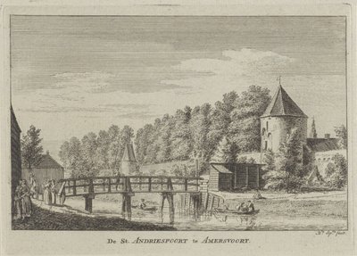 Pohled na Sint Andriespoort v Amersfoortu Andriespoort v Amersvoortu (název na objektu) od Hendrik Spilman