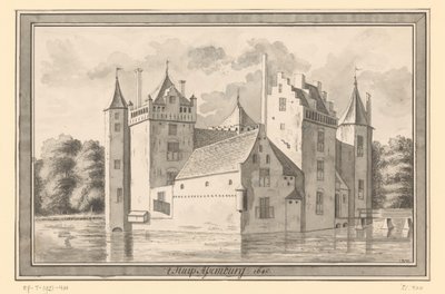 Pohled na hrad Assumburg poblíž Heemskerk, 1640 