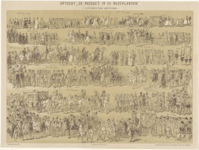 Průvod Nassau v Nizozemsku. (1. září 1888, Amsterdam.) (titul na předmětu) od Hendrik Verlint