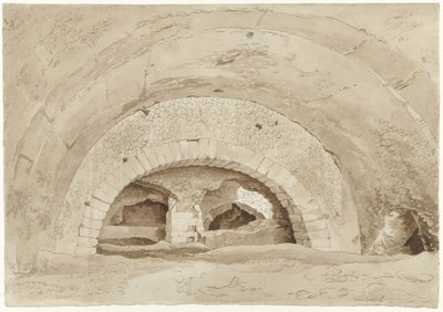 Takzvané stáje Maecenas v Tivoli Klenby římské ruiny od Hendrik Voogd
