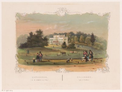Pohled na panství Sonsbeek Sonsbeek (poblíž Velp) (název na objektu) Arnhem (název série na objektu) od Hendrik Wilhelmus Last (attributed to)