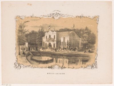 Pohled na koncertní síň v Arnhemu Musis sacrum (název na objektu) Arnhem (název série na objektu) od Hendrik Wilhelmus Last (attributed to)