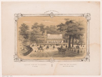 Společnost v Haarlemmerhout v Haarlemu Pohled na společnost v den Hout (název na objektu) Haarlem a okolí (název série na objektu) od Hendrik Wilhelmus Last