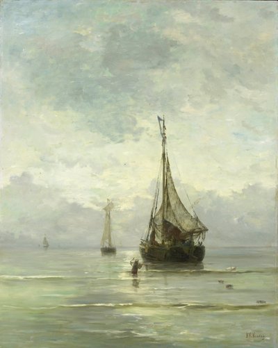 klidné moře od Hendrik Willem Mesdag