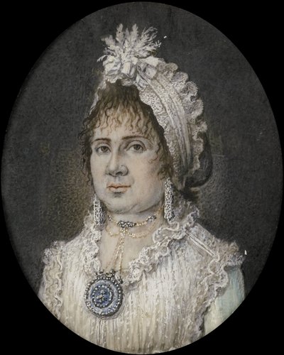 Kateřina Theresia Weberová (1760/61-1847). Manželka Joannes Titsingh, Amsterdam od Hendrik van Overklift (possibly)