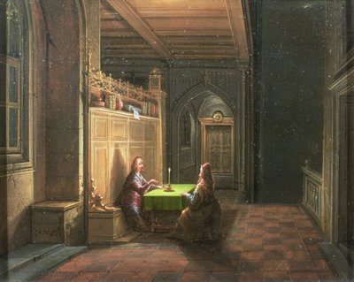Kristus v domě Nikodémově od Hendrik van Steenwyck
