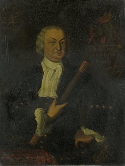 Hendrik Swaardecroon (1667-1728). generální guvernér (1718–1725) od Hendrik van den Bosch (copy after)