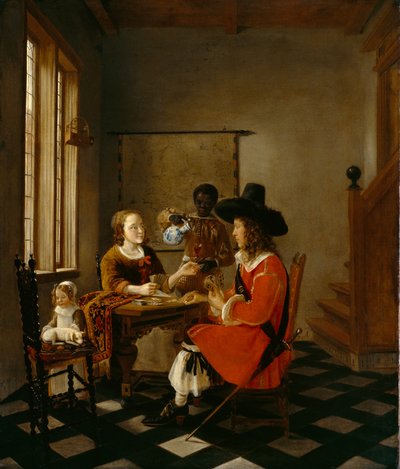 Hra karet, kolem roku 1660 od Hendrik van der Burch