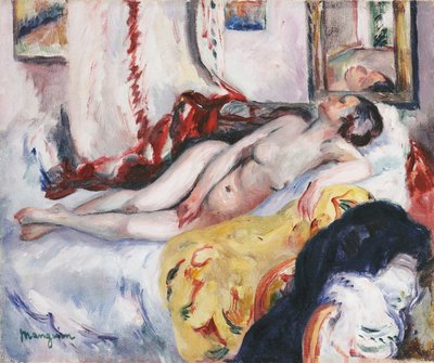 Nahý spící; Nu Dormant od Henri Charles Manguin