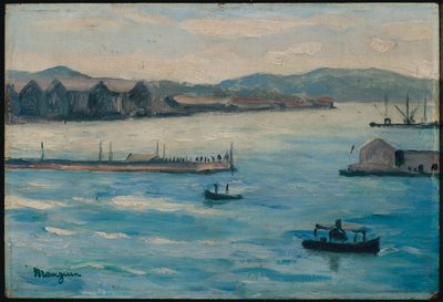 Toulon, der Hafeneingang von Henri-Charles Manguin