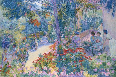 Odpoledne v zahradě od Henri Edmond Cross