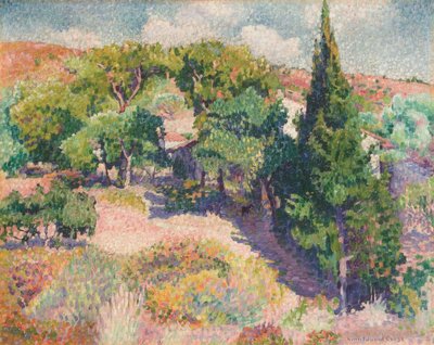 Cypress od Henri-Edmond Cross