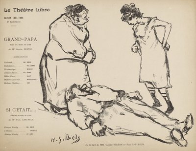 Program k inscenaci Théâtre Libre Grand Papa a Si l
