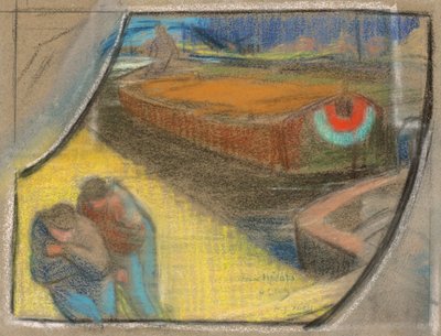 Studie für das Theaterprogramm für "Boubouroche" und "Valet de coeur (Pikbube)" od Henri-Gabriel Ibels