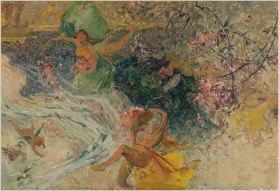 Skica radnice v Aubervilliers: Alegorie (strop radnice) od Henri-Gaston Darien