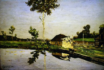 Krajina v Saint-Prive (Yonne) od Henri-Joseph Harpignies