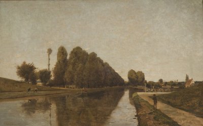 Kanál Briare (olej na plátně) od Henri-Joseph Harpignies