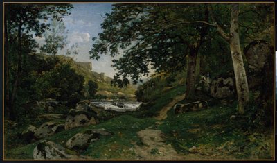 Skalnatá cesta v Morvanu od Henri-Joseph Harpignies