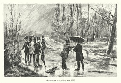 Souboj v Saint-Beuve (rytina) od Henri-Louis Dupray